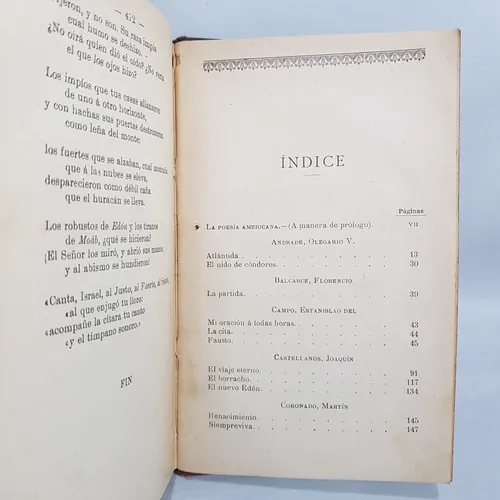 Antiguo Libro El Parnaso Argentino Poesía 1904 Mag 62741 (Usado)