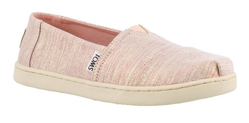 Zapatilla Alpargata Niña Toms - Rose Cloud Twill Glimmer