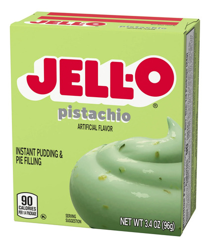 Jell-o Mezcla De Pudín Instantáneo De Pistacho 10 Cajas3.4oz