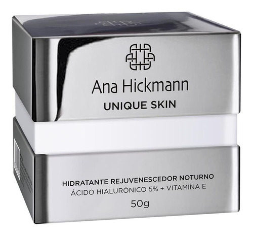 Hidratante Rejuvenescedor Noturno Ana Hickmann Vitamina E Momento de aplicação Noite Tipo de pele Todo tipo de pele
