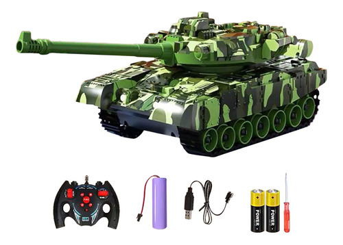 Tanque Rc Con Control Remoto Para Niños, Simulación De