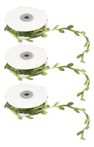 Hojas De Boda Verdes Y Verdes, 3 Rollos, Artificiales, Para