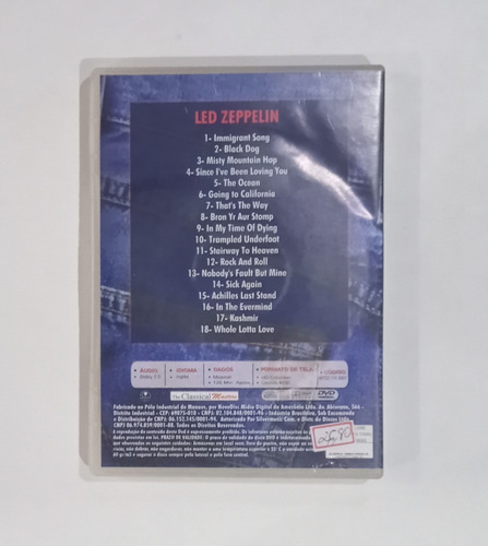 Filme - Led Zeppelin - Mt Cd 110 2007 (Usado)
