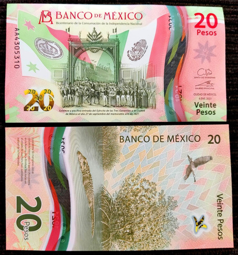 4 Billetes De 20 Pesos Especial Totalmente Nuevos Serie A A