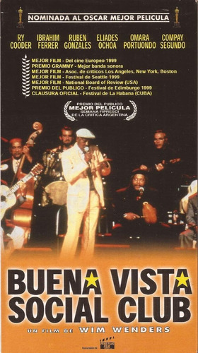 Buena Vista Social Club Vhs Compay Segundo Salsa Cuba