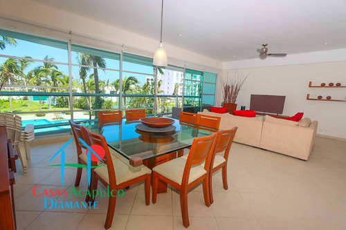 Cad Mayan Lakes View 204. Terraza Con Vista A La Alberca. En Condominio Con Club De Playa