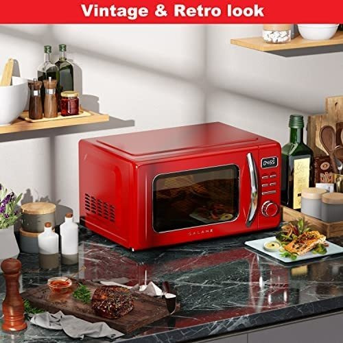 Imagen 7 de 8 de Galanz Glcmkz11rdr10 Horno De Microondas Retro Para Encimera