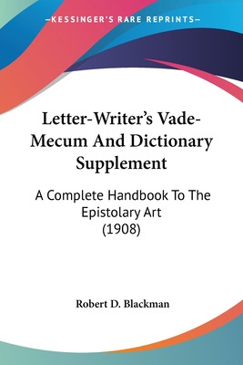 Libro Letter-writer's Vade-mecum And Dictionary Supplemen...