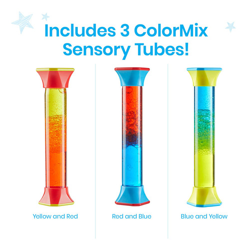 Sensory Fidget Tubes Hand2mind Colormix Para Niños De 3 A 5
