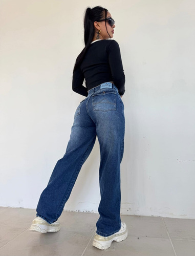 Jean Original De Las Locas - Mom Glee Blue