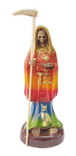 Figura En Resina Santa Muerte Preparada 20 Cm 