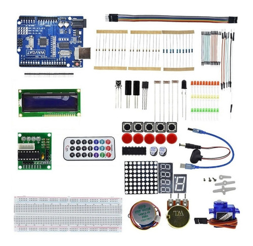 Kit Arduino Uno Starter Pro Con Caja Plastica