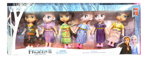 Mini Muñecas Frozen X6 Ana Elsa Y Amigas