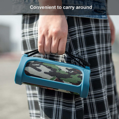 Funda De Silicona Con Correa De Asa Para Jbl Flip 4 Speake