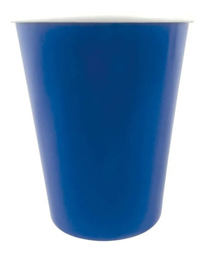 6 Vasos Descartables Azul Polipapel