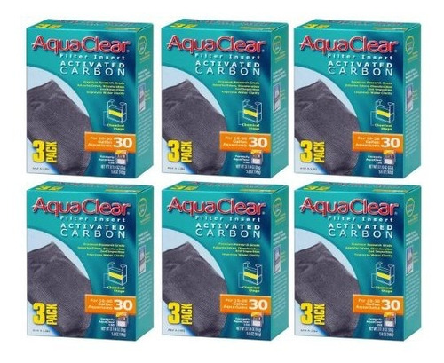 Filtro Carbón Activado Acuaricrb 30g, 3p (6p).