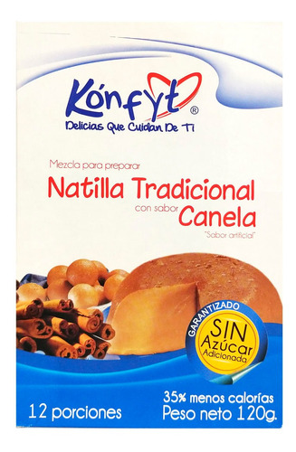 Natilla Tradicional Sin Azúcar Konfyt