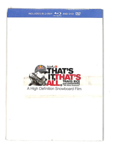 That's It That's All - A Definition Snowboard  - Blu Ray Imp