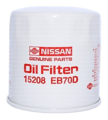 Filtro Aceite Nissan Navara 2500 Yd25 D40t 4wd 2007-2013