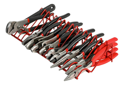 62003 - Red 16-slot Plier Rack - Keep Pliers Organizedpulgad