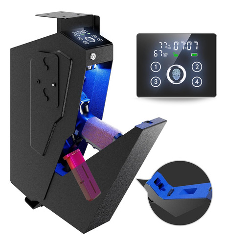 Caja Fuerte Biométrica 2 En 1 Con Huella Dactilar Y Código D