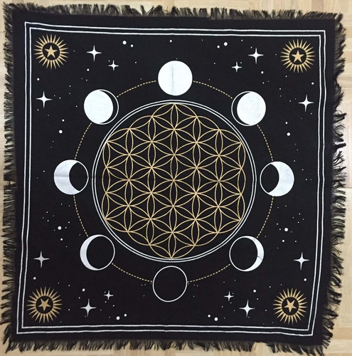 Altar Fase Tela Sol Luna Universo Estrella Brujeria Top