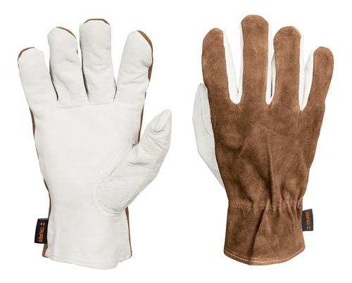 Guantes De Piel De Cabra, Tipo Operador, Truper, 14288