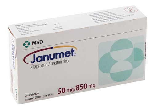 Janumet 50/850 Mg C/28 Tab (sitagliptina/metformina)