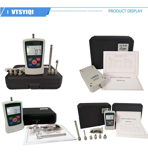 Medidor De Fuerza Digital Push Pull Gauge Tester Con 500n