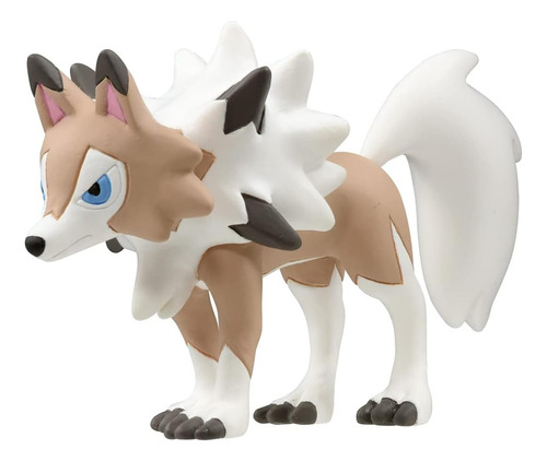 Figura De Acción Lycanroc Diurno De Takara Tomy Monster Collection Ex