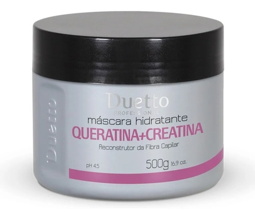 Máscara De Hidrataçao Queratina + Creatina Duetto 500g