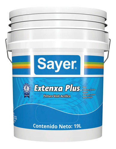 Pintura Vinílica Extensa  6 Años Color Blanco 19l