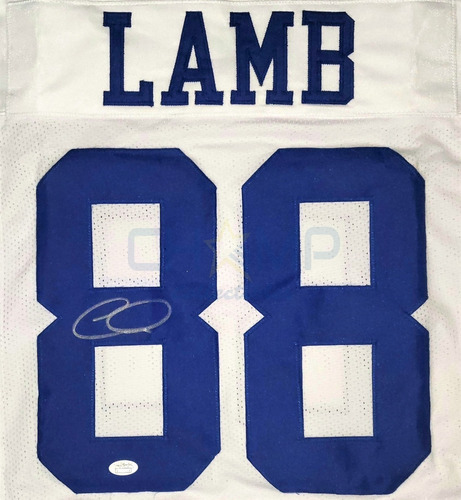 Jersey Autografiado Ceedee Lamb Dallas Cowboys Vaqueros Cstm