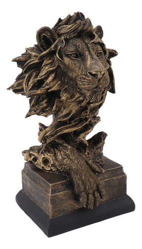 Estatua De Cabeza De León Majestuoso Rey De Las Bestias