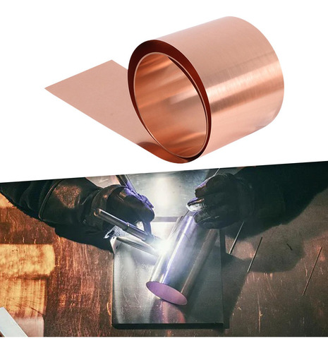 6 Rollo De Lámina De Cobre, Placa De Lámina De Metal, 0,1