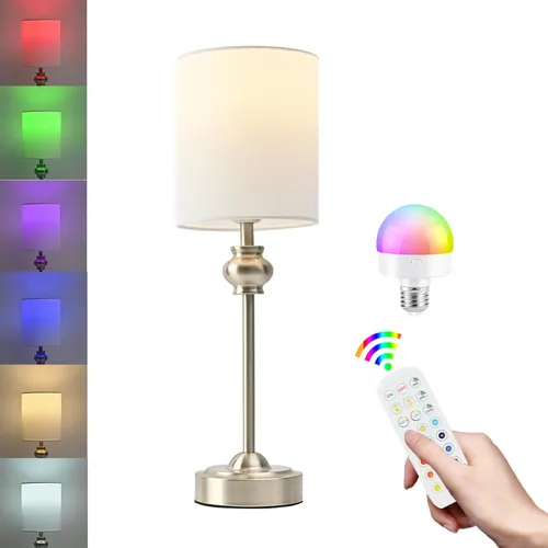 Lámparas De Mesa Led Inalámbricas Con Control Remoto, 1 P.