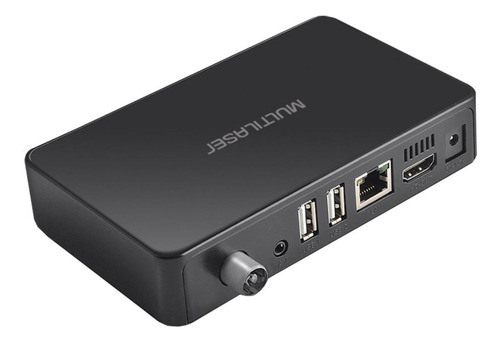 Multilaser Smart TV Box Plus PC001 Full HD 8GB preto com memória RAM de 1GB