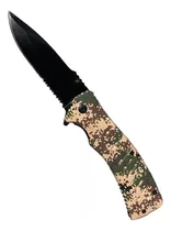 Comprar Cuchillo Navaja Tactica Cuchillos Tacticos Camuflaje Camping Cuchillo Supervivencia Camuflajeado Tactico Digital Coyote-verde Cuchilla Militar Acero Inoxidable Filo Mixto Cuchillos Tacticos Hauki