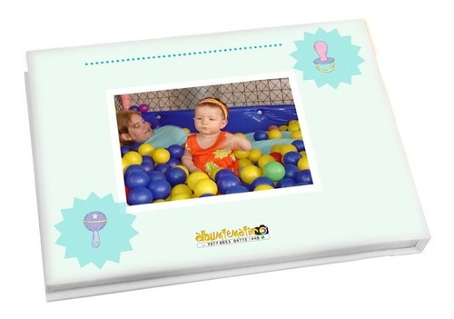 Álbum Autocolante Personalizado Para 40 Fotos 20x30 Horizont