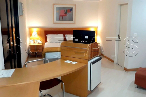 Imagem 2 de 15 de Flat Tsue Bienal 30m² 1 Dormitório 1 Vaga Para Locação Na Vila Mariana. - Sf36343