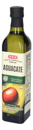 Aceite De Aguacate Puro 500 Ml Heb