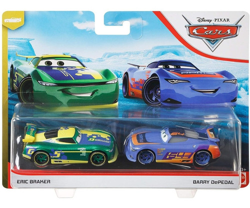 Disney Pixar Cars  Eric Braker Y Barry Depedal Mattel 1/55