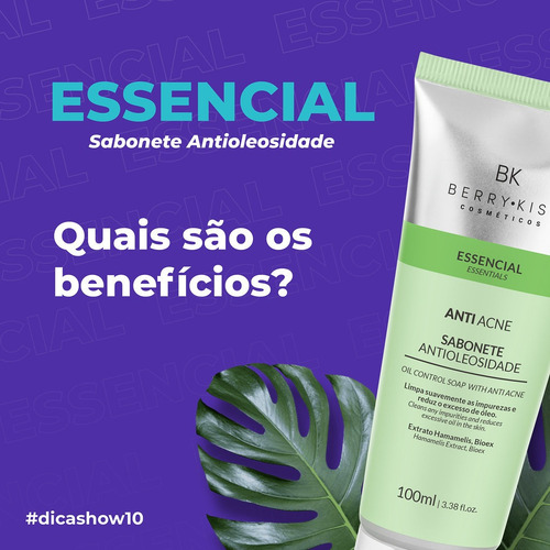 Imagem 3 de 4 de Sabonete Líquido Facial Rosto Antioleosidade Antiacne 100ml