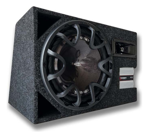 Caixa Amplificada 370w Subwoofer 12 Bravox + Módulo Taramps