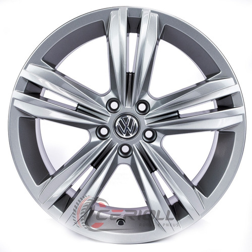 4 Rodas Tiguan Rline Aro 18 5x100 Golf Polo Virtus T-cross Cor Grafite Brilhante