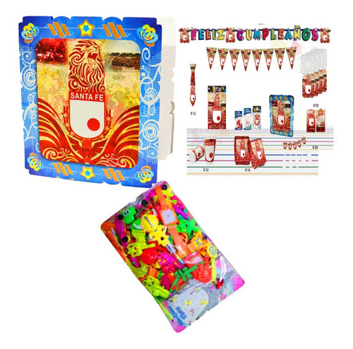 Kit Decoración Piñata Relleno Figura Fiesta Santafe X24