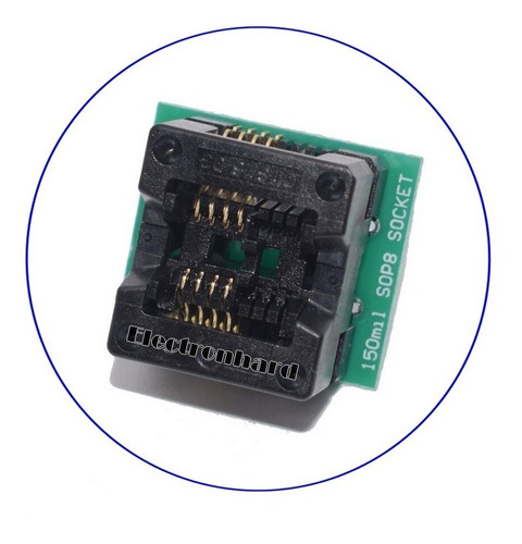 Adaptador Serial Eprom Spi Flash Soic8 Sop8 150mil A Dip8