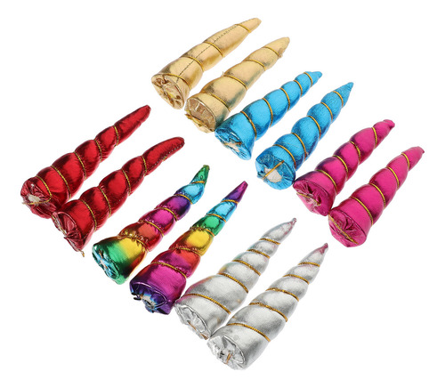 12 Accesorios Para Diademas, Brillantes, Cuernos De Unicorni