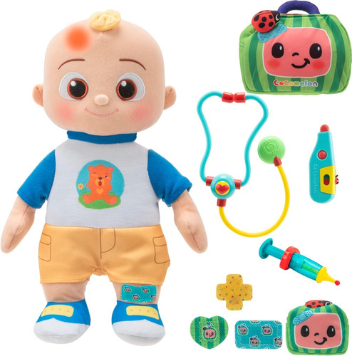 Cocomelon Boo Boo Jj Deluxe Peluche + 8 Accesorios Médicos