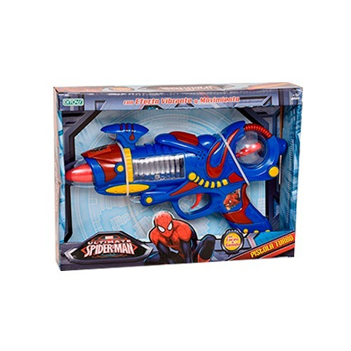 Pistola Spiderman Turbo Con Luz Y Sonido Original Ditoys